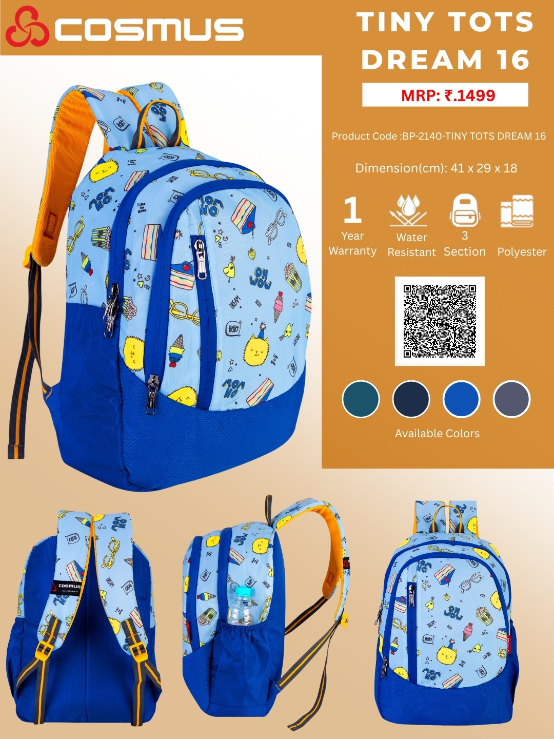 BP-2140-TINY TOTS DREAM 16 - ROYAL BLUE