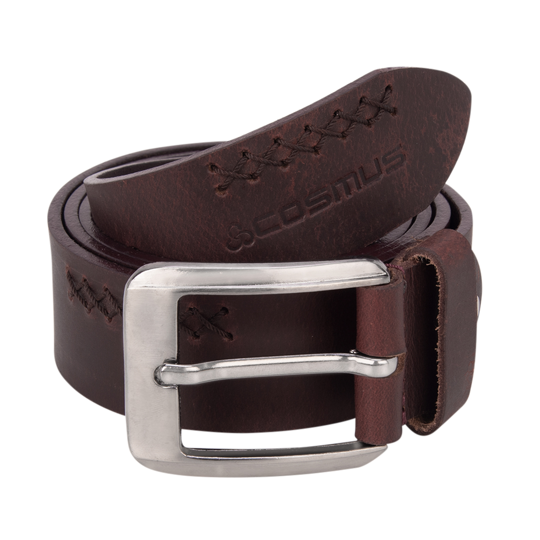 BEL-0009-LEATHER BELT - BROWN